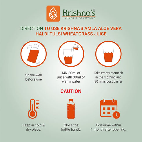 Krishna'S Herbal & Ayurveda Aloe+ Amla Juice 500Ml